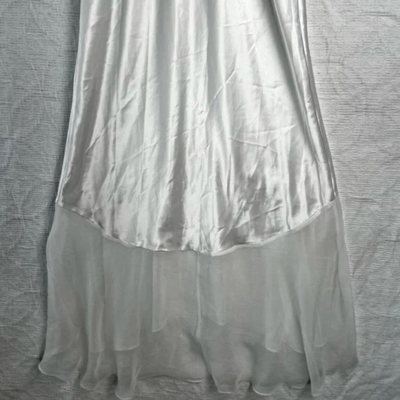 Vintage Gold Label Victoria's Secret Maxi Slip Dress white cream spaghetti strap - Picture 11 of 15